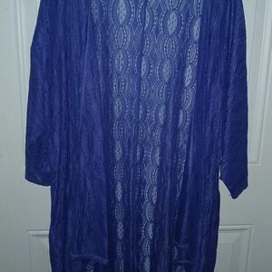 LuLaRoe Blue Lace Cardigan